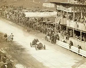 Racetrack Prints: Harry Grant wins the 1910 Vanderbilt Cup Race