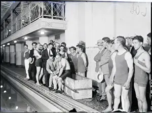 Stunt Prints: Harry Houdini Is Examined At Poolside
