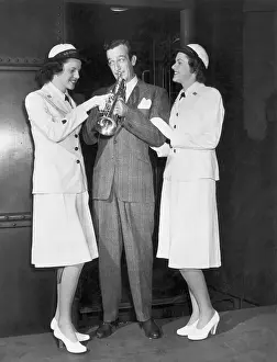 Cadet Prints: Harry James with Coast Guard Cadets