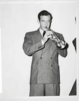 Harry James Playing Music on His Trumpet
