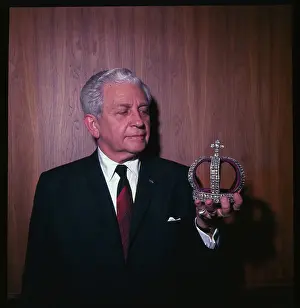 Harry Levinson Holding Imperial Russian Nuptial Crown