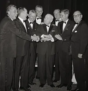 Hubert H Prints: Harry S. Truman Meeting Democrats