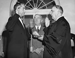Harry S. Truman Presiding over Tom Clark Ceremony