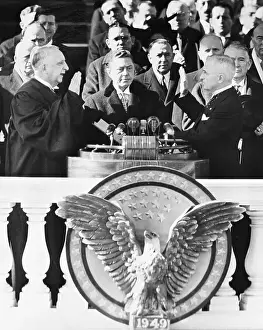 Inauguration Prints: Harry S. Truman Being Sworn Into Office