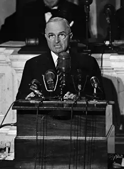 Harry Truman Speaking to Congress