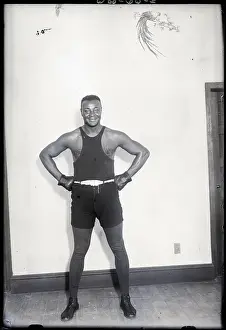 Heavyweight Prints: Harry Wills Posed W/Hands On Hips