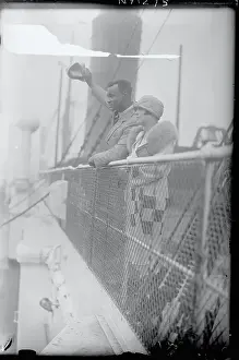 Harry Wills Waving His Hat