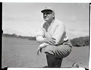Harvard Football Coach Richard C. Harlow Looking Contemplative