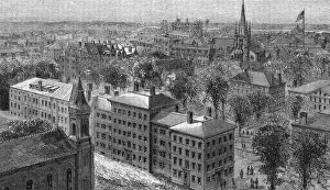 University Prints: Harvard University campus 19th Century