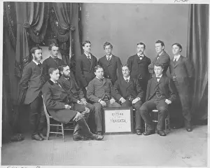 Massachusetts Prints: Harvard University Magenta Editors Posing Together