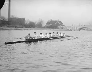 Harvard University's Varsity Crew Practicing