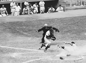Harvey Kuenn Sliding into Home Plate