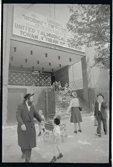 Hasidic Jews Picking up Children from School