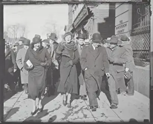Flemington Prints: Hauptmann Witness Outside Courthouse