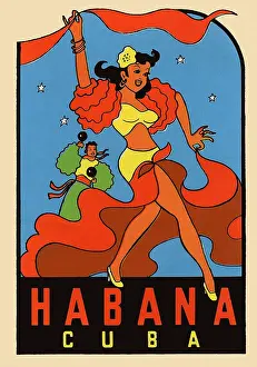 Maracas Prints: Havana Cuba Decal B-9
