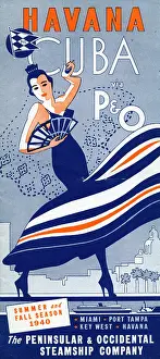 Human Likeness Prints: Havana, Cuba via P & O, The Peninsular & Occidental Steamship Company
