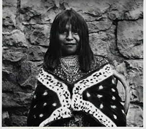 Beads Prints: A Havasupai Girl Wearing Beads