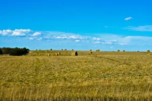 Images Dated 18th October 2015: Hay bales in field, Nebraska Panhandle, Nebraska, USA