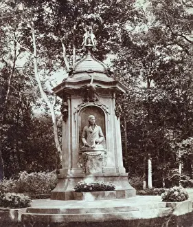 Prints of circa 1900: The monument in Berlin to the German composer Franz Joseph Haydn. (Photo by Rischgitz/Getty Images) Famous Music Composer Prints: Haydn Monument