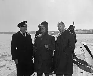 Rickover Prints: Hayman Rickover with Experts aboard Nautilus