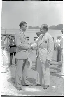 Hays Prints: Will Hays Shaking Hand with Dimitri Buchowetzki