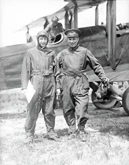 Will Hays with William Mitchell and Airplane