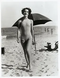 Hazel Nevins Strolling on the Beach