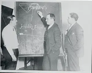 Head Football Coach Showing Bert Bell Some New Plays