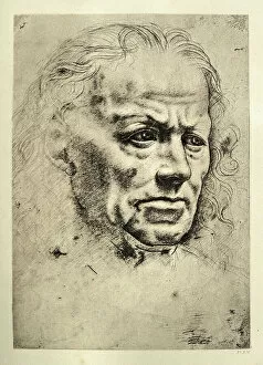 Leonardo Da Vinci (1452-1519) Gallery: Head of an old man by Leonardo da Vinci, Early renaissance art