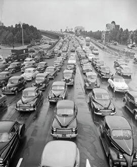 Multiple Lane Highway Gallery: Head-On View Of Traffic Jam