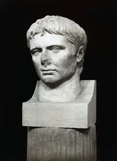 Augustus Prints: Head Sculpture Of Augustus Caesar
