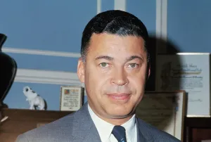Brooke Prints: Head Shot of Edward Brooke Posing for Camera