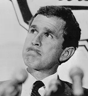 George W Prints: Head Shot of George W. Bush