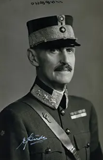 Head and Shoulders King Haakon in Naval Hat