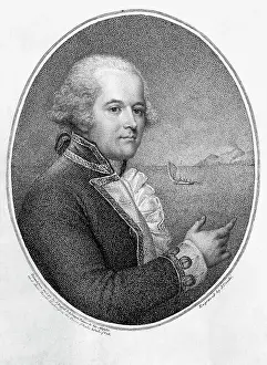 Commander Prints: Head and Shoulders Portrait of Captain William Bligh