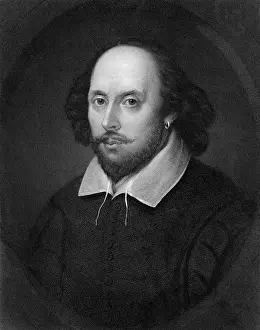 Drama Prints: Head/Shoulders William Shakespeare