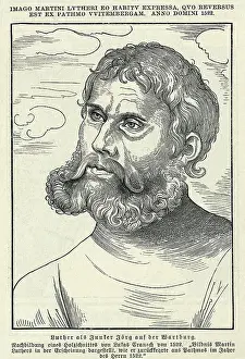 Martin Luther Prints: Headshot Of Martin Luther