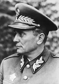Yugoslavia Prints: Headshoulder Of Marshall Josip Broz Tito