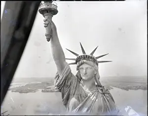 Torch Prints: Headshoulders View Of Statue Of Liberty