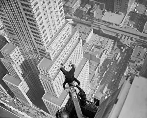 Stunt Prints: Headstand Over Manhattan