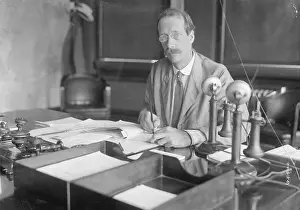 Public Health Prints: Health Commissioner Havens Emerson at His Desk