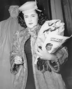 Courtroom Prints: To Hear Her Fate on Murder Charge
