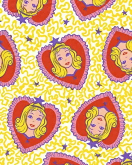Images Dated 20th May 2015: Heart Princess Pattern