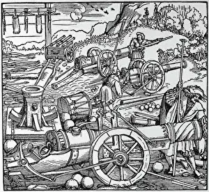 Fortification Prints: Heavy Guns At Turn Of Sixteenth Century