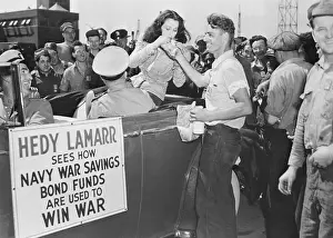 Hedy Lamarr Eating Sandwich