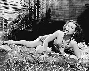Reclining Prints: Hedy Lamarr in White Cargo