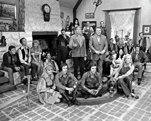 Hee Haw Cast Portrait on Set