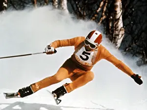 Athletes Prints: Heini Messner at Olympic Winter Games 1972