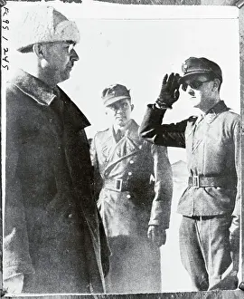 Heinrich Himmler with Soldier
