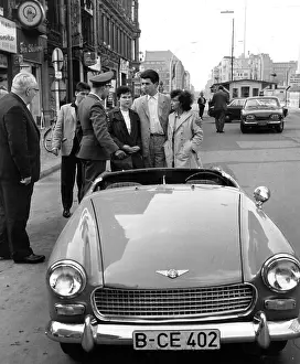 Heinz Meixner At Checkpoint Charlie, Berlin, Germany